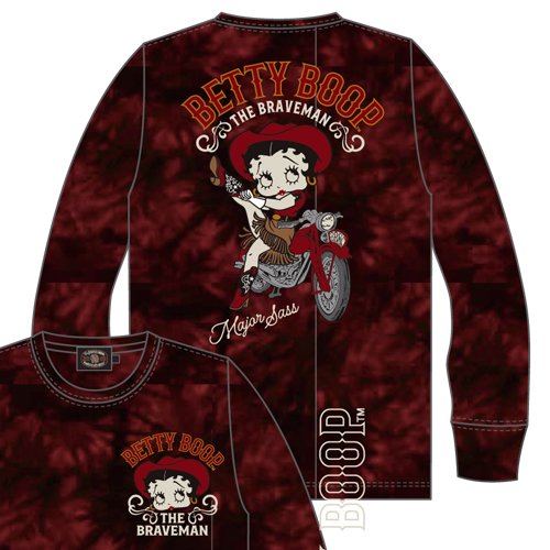 ＳＡＬＥ！５０％ＯＦＦ】Ｔｈｅ ＢＲＡＶＥ－ＭＡＮ×ＢＥＴＴＹ ＢＯＯＰ カウボーイベティ 天竺ロンＴ