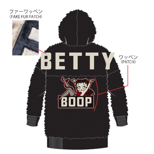 Ｔｈｅ　ＢＲＡＶＥ－ＭＡＮ×ＢＥＴＴＹ　ＢＯＯＰ　デビルベティ　ロング丈　ファージャケット