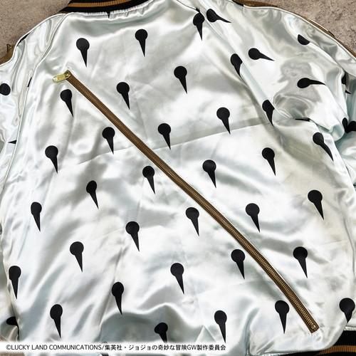 【未使用】絡繰魂×ジョジョの奇妙な冒険 ブローノブチャラティ スカジャン M 絡繰魂 × JOJO ブローノ・ブチャラティ リバ−シブル スカジャン