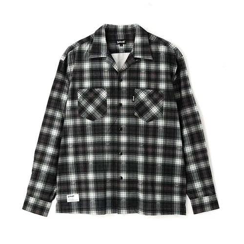 シャツ IONSEOUL Lena Overfit Check Shirt 4JH131 送料無料】【Schott】LS OMBRE NEL SHIRT