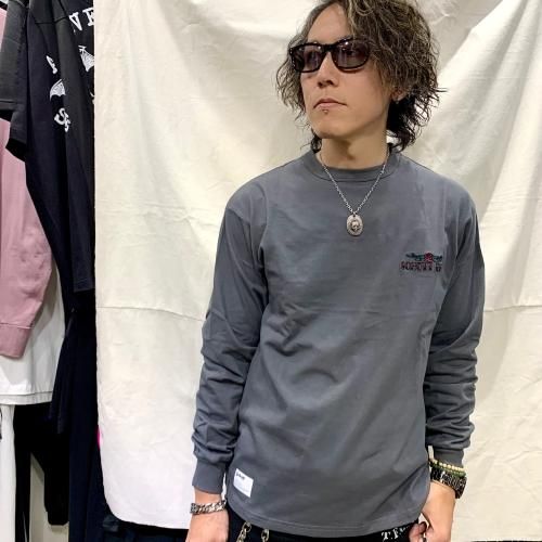 Schott】LS T－SHIRT SHAKE HANDS