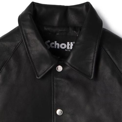 【美品】Schott SHEEP COACH JACKET XL Schott Sheepskin Coach Jacket XL Black - メルカリ