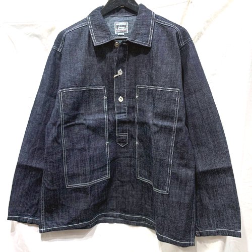 【ＨＯＵＳＴＯＮ（ヒューストン）】ＵＳＡ　ＣＯＴＴＯＮ　ＤＥＮＩＭ　ＰＵＬＬＯＶＥＲ　ＳＨＩＲＴ／ＵＳＡコットンデニムプルオーバーシャツ