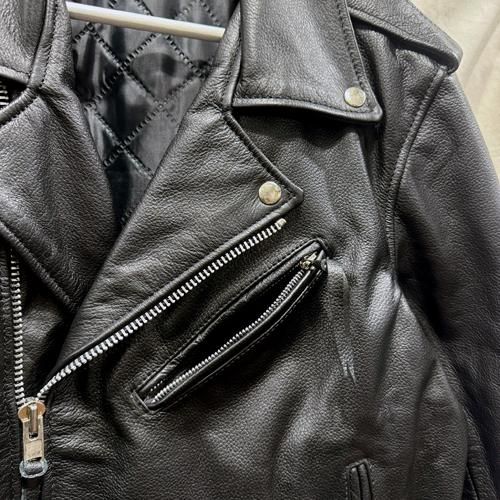 予約・受注生産】【送料無料】ダブルレザーライダースジャケット