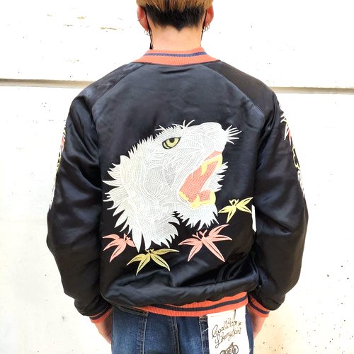 【送料無料】【ＨＯＵＳＴＯＮ（ヒューストン）】ＲＡＹＯＮ　ＳＯＵＶＥＮＩＲ　ＪＡＣＫＥＴ（ＴＩＧＥＲ）／ レーヨンスーベニアジャケット