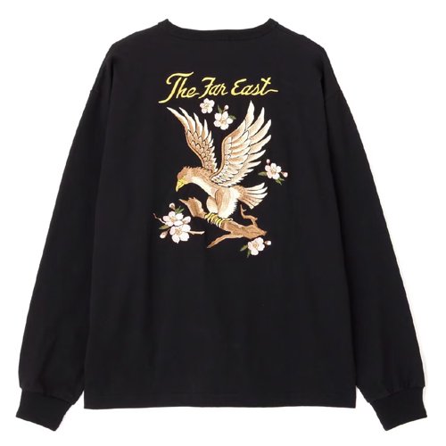 送料無料】【Ｓｃｈｏｔｔ】ＬＳ ＨＥＮＬＥＹ ＴーＳＨＩＲＴ ”ＣＨＥＲＲＹ ＢＬＯＳＳＯＭＳ ＥＡＧＬＥ”／ヘンリーネック ロンＴ  ”チェリーブロッサム イーグル“