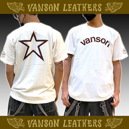 【ＳＡＬＥ！５０％ＯＦＦ】ＶＡＮＳＯＮ　アーチロゴ＆ワンスター　Ｔシャツ