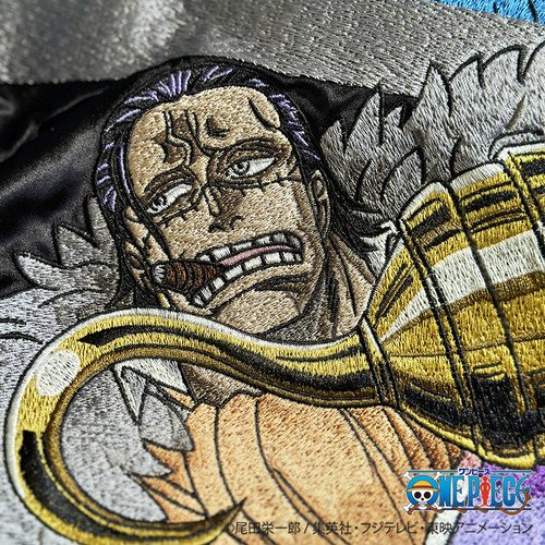 送料無料】ＯＮＥ ＰＩＥＣＥ×絡繰魂 【バギー／ミホーク／クロコダイル】クロスギルドリバーシブルスカジャン