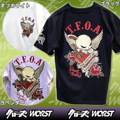 クローズ＆WORST エンジェルハートデスラビット 天竺Tシャツ