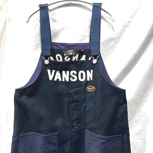 Vanson　デニムオーバーオール 中古・古着通販】VANSON (バンソン) デニムオールインワン インディゴ