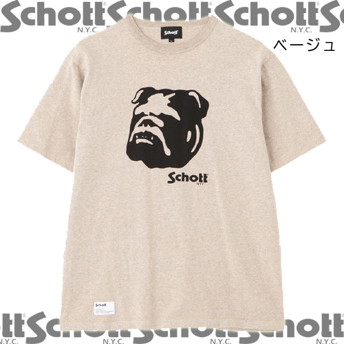 宅配 Schott】HEATHER T-SHIRT ”STENCIL 服&ファッション小物