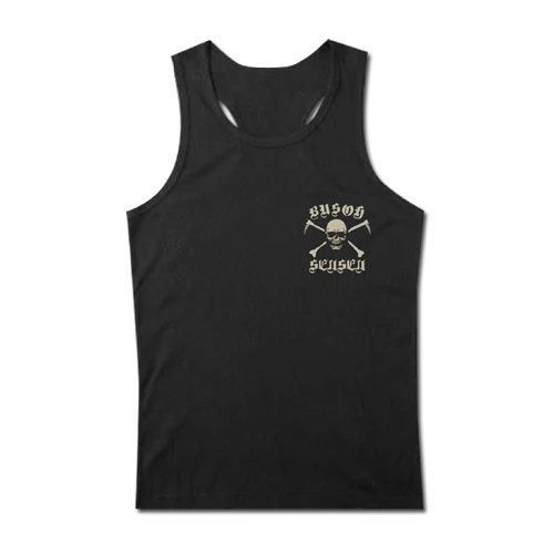 鎌ドクロ刺繍 レスリングタンクトップ