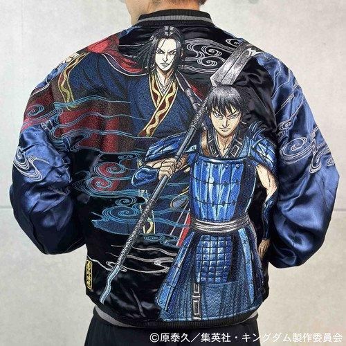 【激レア！戦武×雅結】リバーシブル スカジャン 黒 織田信長 髑髏 激レア！戦武×雅結】リバーシブル スカジャン 黒 織田信長 髑髏
