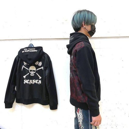 裂織　パーカー　ジャンパー　ジャケット 裂織パーカージャンパージャケット