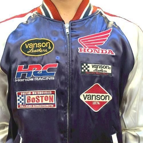 VANSON スカジャンリバーシブル VANSON】リバーシブルラインストーンスカジャン | アイテムから