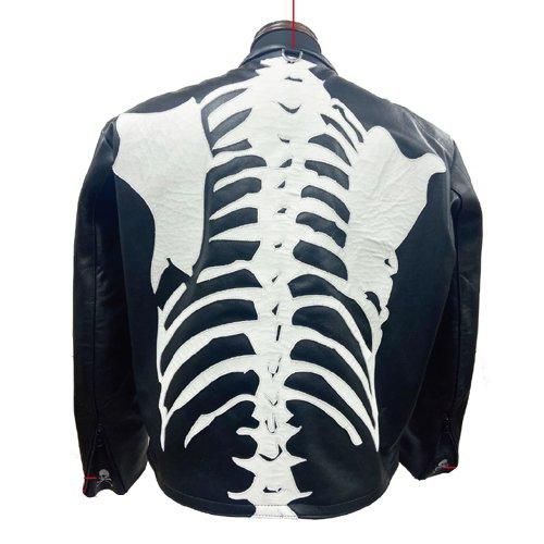 めろん VANSON MASTERMIND LEATHER JACKET BONE マスターマインド