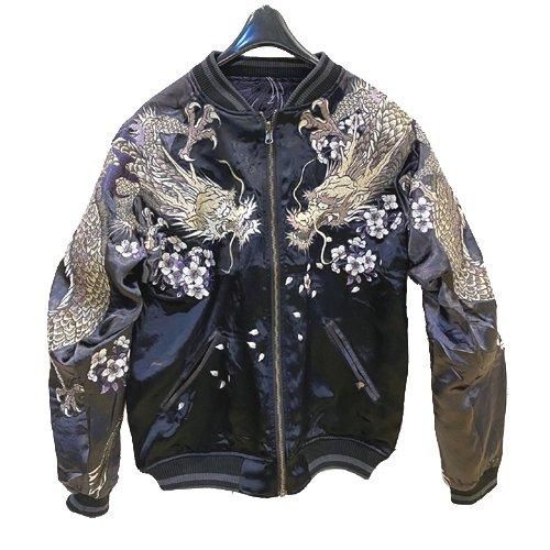 入荷・送料無料】絡繰魂 双龍×鳳凰ノ頂リバーシブルスカジャン