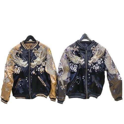 入荷・送料無料】絡繰魂 双龍×鳳凰ノ頂リバーシブルスカジャン
