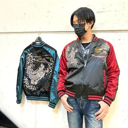 予約・送料無料】朧／華鳥風月 龍 刺繍スカジャン