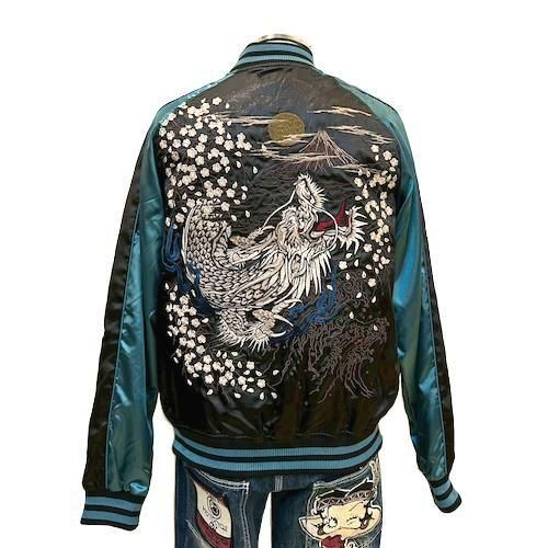 名作　華鳥風月　サイズM リバーシブル　龍虎刺繍　スカジャン 華鳥風月 朧 スカジャン 龍刺繍 : takafuku1915 - 通販 - Yahoo