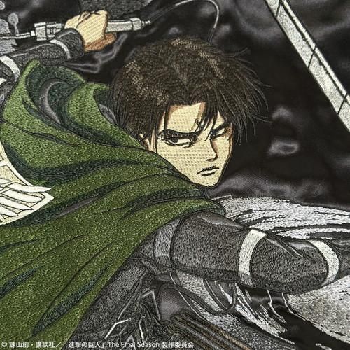 送料無料】【進撃の巨人×絡繰魂】リヴァイ リバーシブルスカジャン