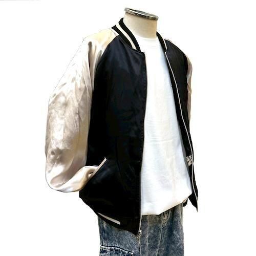 軍*鶏様 ✨美品✨絡繰魂 ドクロ スカジャン リバーシブル XL 軍*鶏様 ✨美品✨絡繰魂 ドクロ スカジャン リバーシブル XL 軍*