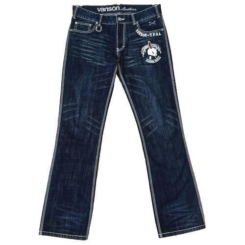 クローズＷＯＲＳＴ×ＶＡＮＳＯＮクロス＆ウィング　ダブルデスラビットデニムパンツ 送料無料】クローズWORST×VANSON クロス＆ウィング