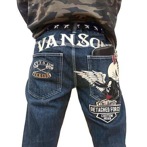 クローズＷＯＲＳＴ×ＶＡＮＳＯＮクロス＆ウィング　ダブルデスラビットデニムパンツ 送料無料】クローズWORST×VANSON クロス＆ウィング