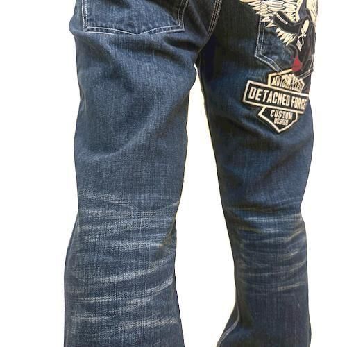 クローズＷＯＲＳＴ×ＶＡＮＳＯＮクロス＆ウィング　ダブルデスラビットデニムパンツ 送料無料】クローズWORST×VANSON クロス＆ウィング