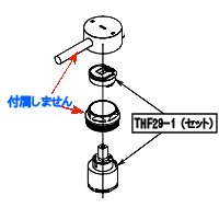 TLC31-1EF用シングルレバーカートリッジTHF29-1S - 水栓金具修理部品 水まわりＤＩＹ商品 アクアクリーン【AQUACLEAN】