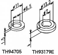 ウォシュレット給水連結管パッキン　TOTO　TH94075 + TH93179E - 水栓金具修理部品 水まわりＤＩＹ商品  アクアクリーン【AQUACLEAN】