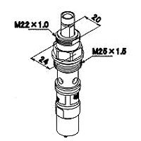 自閉式手洗器用水栓 TL598A型用 自閉バルブユニット部 TOTO TH698-1R - 水栓金具修理部品 水まわりＤＩＹ商品  アクアクリーン【AQUACLEAN】