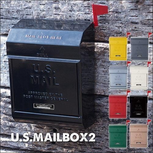 U.S.MAILBOX2 フラッグ付き！アメリカンなメールボックス（ポスト）ダイヤル施錠タイプ - SELFISH +NET SHOP+ |  おしゃれな照明・オーダー家具・雑貨のお店 | セルフィッシュ