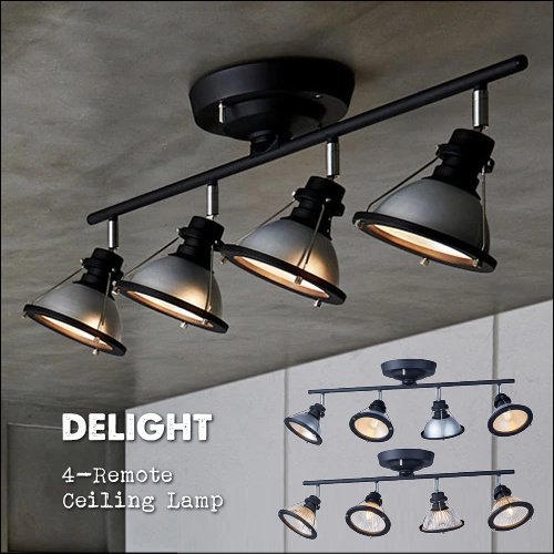インダストリアルデザイン Delight 4-remote ceiling lamp デライト4