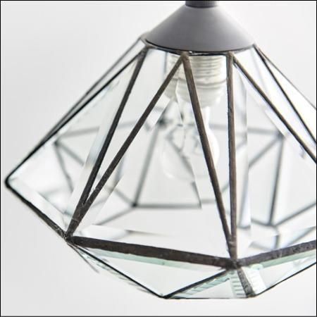 クラシカルなステンドグラスのペンダントライトJewel Pendant