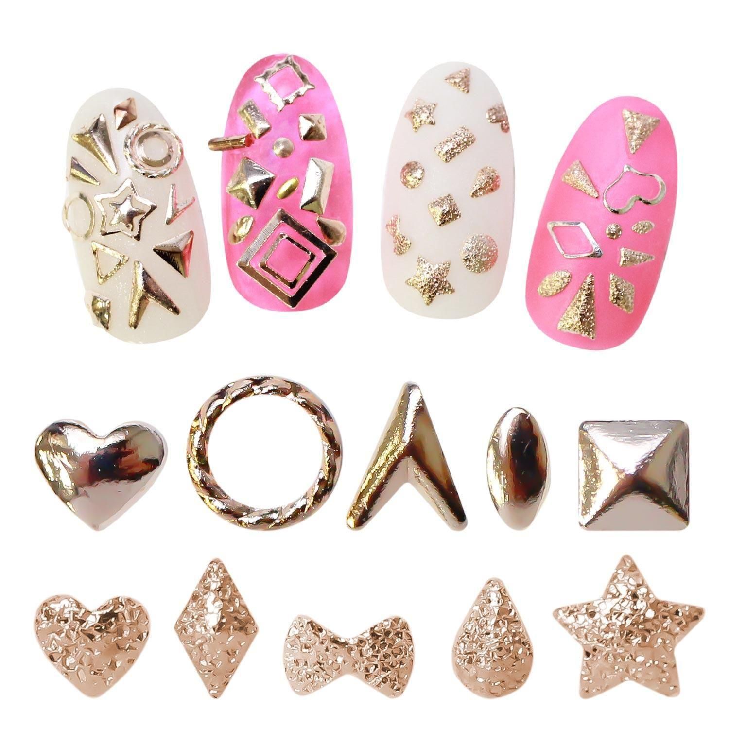 ピンクゴールドスタッズ | ネイルパーツ - アオイロ通販