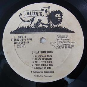 BULLWACKIES ALL STARS / CREATION DUB (US-ORIGINAL