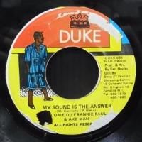 洋楽 MY SOUND IS THE ANSWER / LUKIE D 7inc MY SOUND IS THE ANSWER - LUKIE D / FRANKIE PAUL & AXE MAN