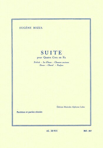 ボザ　：　４本のホルンのための組曲 - オンラインショップ｜NONAKA MUSIC HOUSE