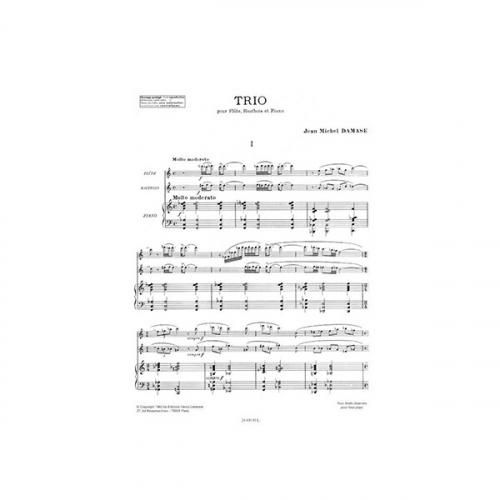ダマーズ  TRIO 三重奏曲 ムラマツフルート｜TRIO: 楽譜