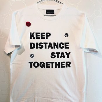 KEEP DISTANCE T-SHIRT / WHITE / Sサイズ - Tシャツ/カットソー(半袖 ...