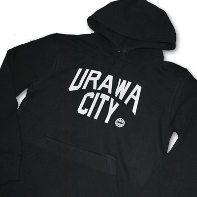 「URAWA CITY」 プルパーカー [ブラック] - UP FOR GRABS.