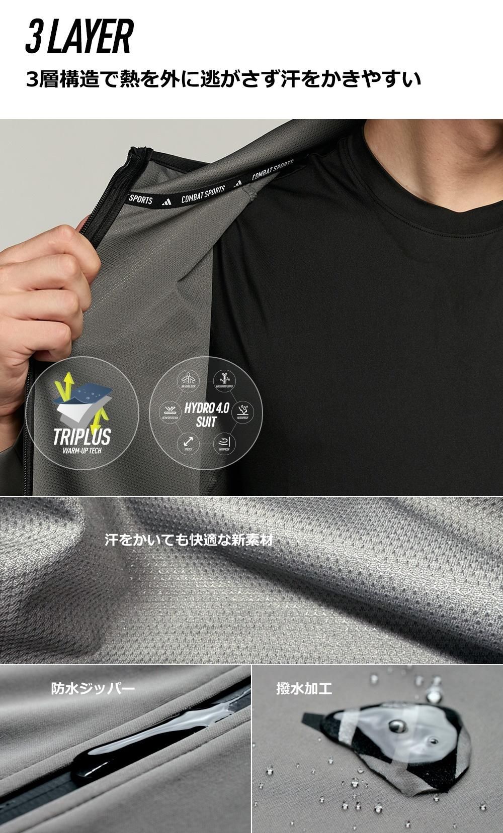 アディダス adidas ハイドロ HYDRO サウナスーツ 4.0 （上下セット