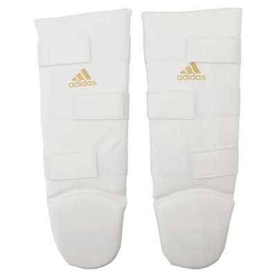 もっちゃんadidas NEW 超軽量 レガースホワイトゴールド/Sサイズ adidas NEW 超軽量 レガース - adidas 格闘技用品 ボクシング