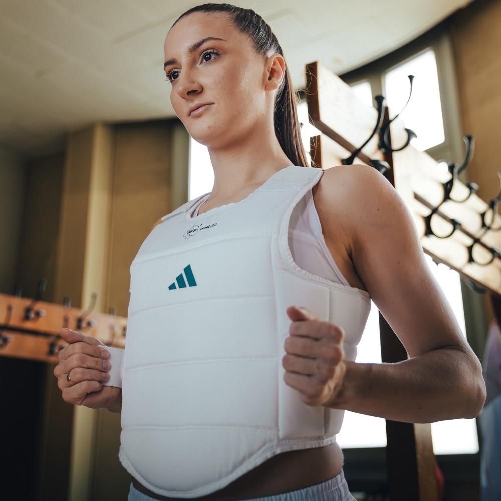 adidas NEW WKF公認 空手 ボディプロテクター 黒ロゴ - adidas 格闘技