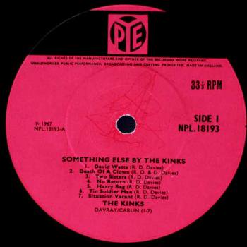 THE KINKS/SOMETHING ELSE BY THE KINKS - 中古レコード：ハード