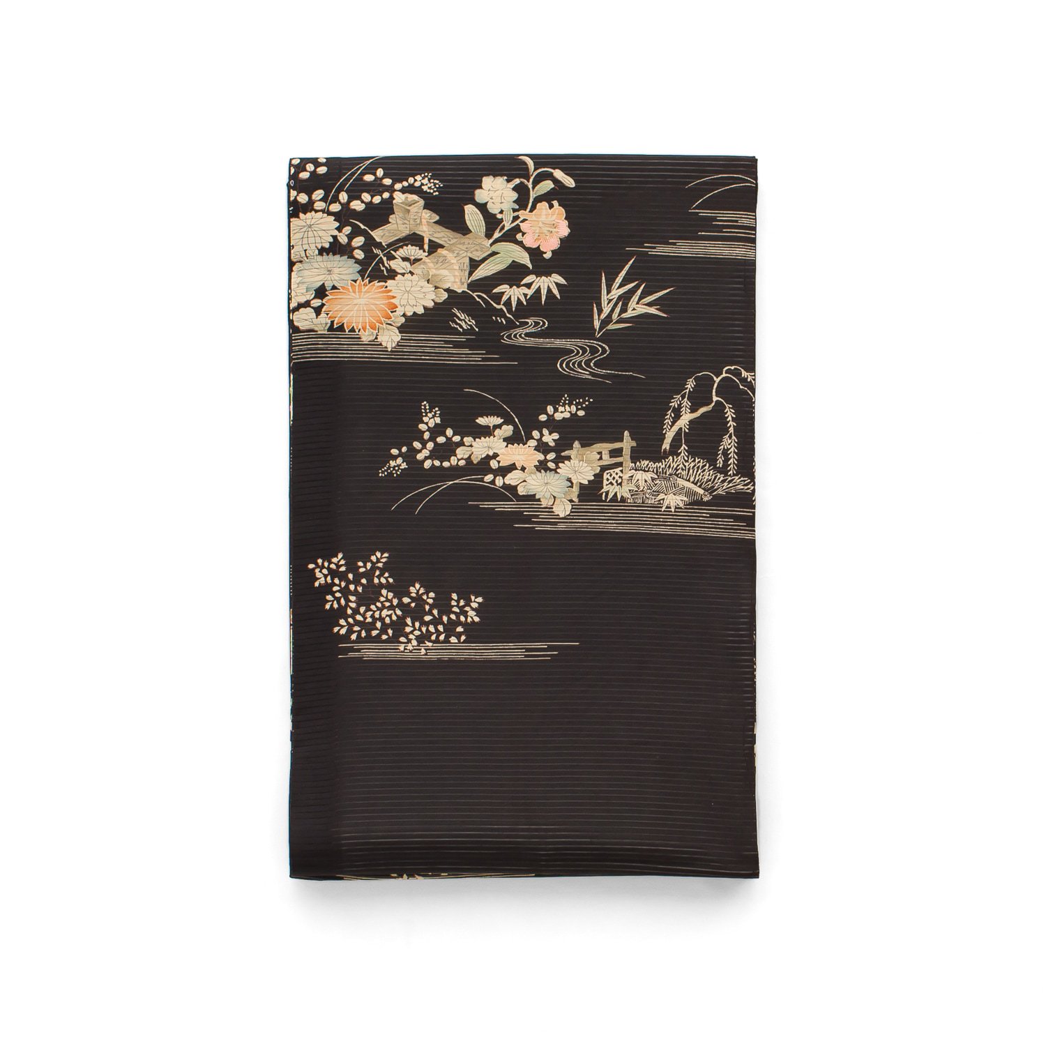 アンティーク袋帯●菊・萩・桔梗　花筏など