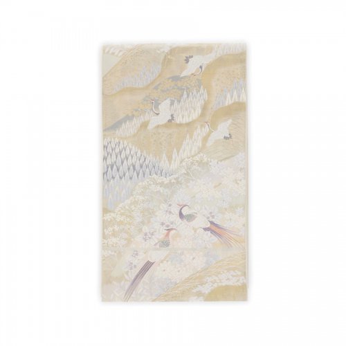 袋帯●山に鶴　花に雉のサムネイル画像