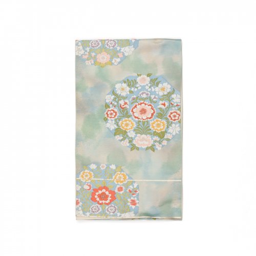袋帯●ふんわり咲いたお花の丸のサムネイル画像