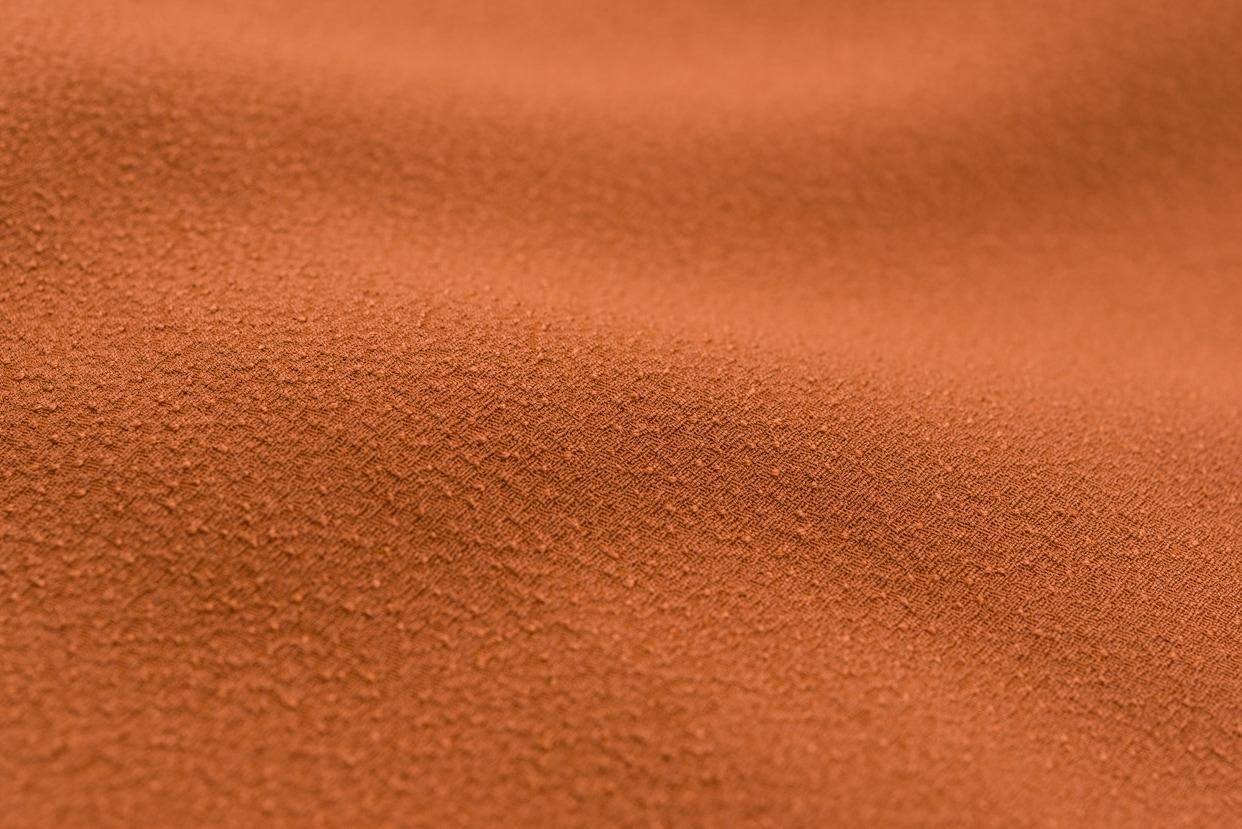 色無地 一つ紋 赤茶 - からん::アンティーク着物・リサイクル着物の